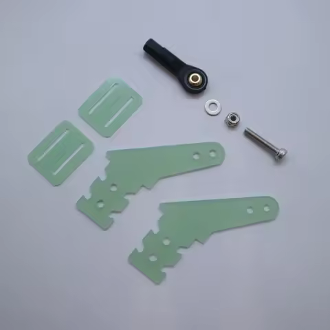 Plug-in Fiberglass Arm Control Horn D3x1.5x17.5x20xH30mm for RC Airplanes