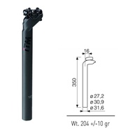 [Bicycle Forest] Itm _ Uniko Integrated Full Carbon Fiber Seatpost 7075 Aluminum Alloy (31.6mm/27.2m