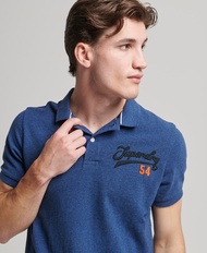 Superdry Superstate Polo Shirt - Bright Blue Marl