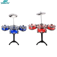 Jazz Drum Set Toy For Kids Musical Instruments Toys Drum Kit With Cymbal Drumsticks Gift For Boys Girls