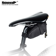Rhinowalk Bicycle Saddle Bag 0.8L Reflective Lightweight Bicycle Seatpost Bag Cycling Storage Bag Bike Accessories For Mountain Road Bike For Brompton and 3Sixty
