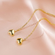 New Arrival 916 Golden Earrings| 916 Gold Hoop Earrings Heart-Shaped Earrings 916 Gold a39