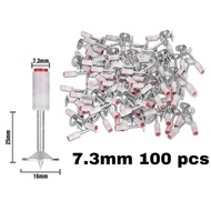 100Pcs 7.3Mm Ramset Nails Refills Concrete Nail Stampset Washer Nails