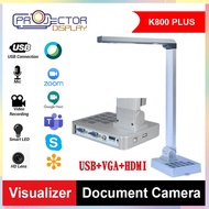 Máy chiếu vật thể Scan tài liệu màu tốc độ cao K800 Plus Hỗ trợ nhiều cổng kết nối VGA - HDMI - USB 