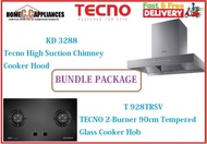 TECNO HOOD AND HOB FOR BUNDLE PACKAGE ( KD 3288 &amp; T 928TRSV ) / FREE EXPRESS DELIVERY