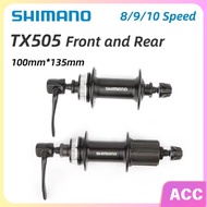 SHIMANO TX505 Mountain Bike Disc Brake Hub 32 Holes EIEIO Center Lock Hubs With Quick Release For 8/