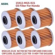 Penapis Minyak 15412-MGS-D21 Untuk Honda MSX125 Z125 NC700 NC750 CRF1000 CMX1100 CRF1100L GL1800 C12