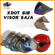 618 helmet Visor for Motor Helmet Model XDOT 618 READY STOCK Lubang Kecil