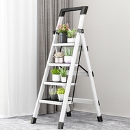 Household Ladder Portable Step Ladder Small Handrail Ladder Folding Telescopic Eight-Step Indoor Sev