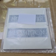 BARANG TERLARIS Brompton CHPT3 V2 Decal