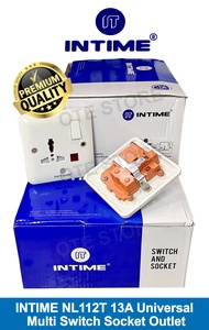 INTIME NT112 13A UNIVERSAL SWITCH SOCKET C/W NEON