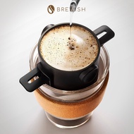 BREWISH Barista Coffee Espresso Pour Over Stainless Steel Filter Portable Foldable Reusable Coffee D
