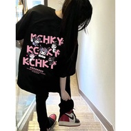 COD - Pure Cotton Cartoon Kuromi Print Short Sleeve T-Shirt for Women | Casual Summer Wear | PKR5