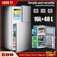 74L 2 Doors Household Fridge Small Size Mini With Child and Freezer Inverter 2-Door Refrigerator