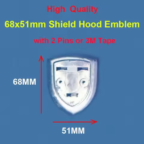 New Design 68x51mm 3D Metal Color Front Hood Bonnet Badge Emblem Brand Logo for GTS GT3 GT4 S 4 Top 