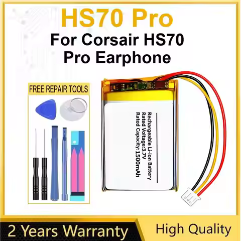 HS70 Pro Batteries For Corsair HS70 Pro Earphone Replacement Battery