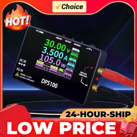 DPS100 Pocket Size Bench Switching Programmable Voltage Regulator Power Supply Pocket Laboratory DC 