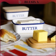 blesiya Butter Container Container Freshness Flanging Easy Clean Large Butter Keeper for Daily Use B