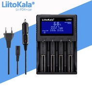 LiitoKala Lii-PD4 18650 26650 21700 LCDLithium Battery Charger with Car Charger