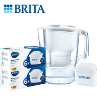 BRITA ALUNA 2.4L 濾水壺(內附1濾芯)+ 12 件濾芯套裝 - 白色 [原廠行貨]