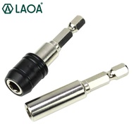 LAOA 1/4" Screwdriver Extension Rod 56mm Length Quick Release Holder Tool Drill Bits for Electric To