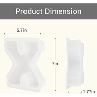 Gartful 7 Inch Large Letter Molds for Resin, 3D X Capital Alphabet Epoxy Resin Mold, A to Z Thick Re