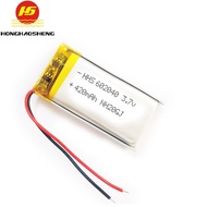 602040Lithium Battery 420mah Polymer Locator Fishing Light 3.7V Beauty Instrument Battery Rechargeab