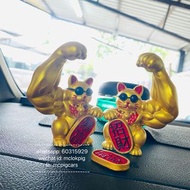 大力巨臂招財貓擺件
