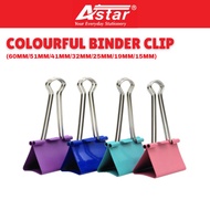 [SG SELLER][Astar Colourful Binder Clips] - Vibrant & Practical, Available in 60mm to 15mm Sizes