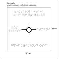Braille low vision braile sign board