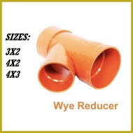 ◵ ♙ ❏ PVC Orange Wye 4x2" 2x3" 4x3" (per pc) PVC Pipe Sanitary Orange Fittings