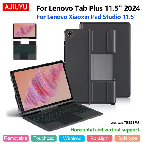 Keyboard For Lenovo Tab Plus 11.5 Inch 2024 Xiaoxin Pad Studio 11.5" TB351FU Case Magic Smart Keyboa