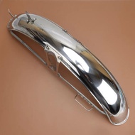 Motorcycle Front Fender Assembly Sand Plate Fit for Honda CB175 CB125 CB100 CS90 S90 Silver
