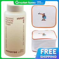 INNISFREE(Innisfree) | โทนเนอร์ Innisfree Volcanic Pore 170 มล. พร้อมกระเป๋าเครื่องสำอาง Playgreen ส