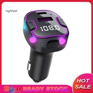 [Ready Stock] Charger for Car Fast Charging Car Charger Waterproof Car Mp3 Player Charger with Bluetooth and Fm Radio Colorful Ambient Light Dustproof Usb Charger Southeast Asian
