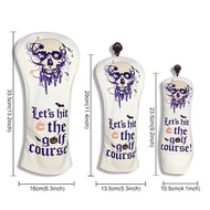 A Embroidered Golf Wood Cover No. 1 Wood Cover Iron Wood Cap Cover Golf Club Cover