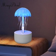 MagiDeal Jellyfish Dance Aroma Humidifier Cute Silent Automatic Shutdown Decor Essential Oil Diffuse