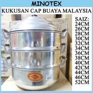 PENGUKUS 3 LAPIS 52CM CROCODILE STEAMER KUKUSAN CAP BUAYA / PERIUK KUKUS 52CM / KUKUSAN