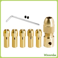WIN 6Pcs Drill Chuck Collet Set 0 5-3mm Replacement Rotary Tool Chuck Collet Kit