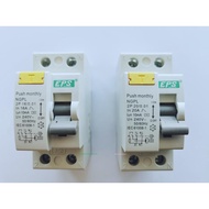 EPS 16A 20A 25A 2 POLE 10mA ELCB / RCCB (SIRIM Approve)