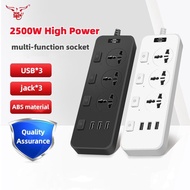 Multifunctional USB Power Socket 3 Socket 3USB Power Socket High Power Home Office Power Extension Cord