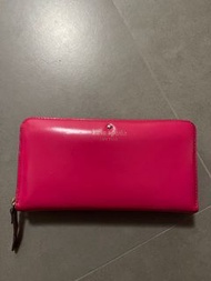 Kate Spade 長銀包 kate spade wallet 桃紅