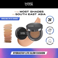 MAKE OVER Hydrastay Lite Glow Cushion 15 g - Cushion atau Foundation Compact untuk Dry Skin atau Kul