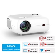 Pg500 Full Hd 1080p Mini Portable Projector 200 Inch 1100 Ansi Wifi Support 2k 4k Home Theater Pg500