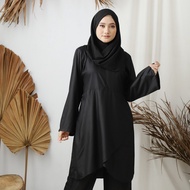 JUBAH SELUAR PUTIH SOFIA PLUS SIZE MURAH KAIN COTTON IRONLESS