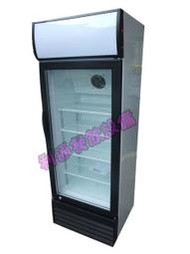 《利通餐飲設備》1門玻璃冰箱(黑色) 288L 單門冰箱 一門冰箱 冷藏 飲料冰箱 小菜櫥 小菜櫃