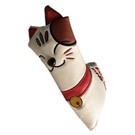 LazaraLife Golf putter HEAD COVER หนัง PU Lucky Cat Blades headcover Club นักกอล์ฟของขวัญ