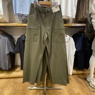 UNIQLO กางเกงทำงานสำหรับทั้งหญิงและชายทรงตรงกางเกงทำงานกลางแจ้งลำลองผ้ายืดกันน้ำ463981