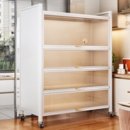 BW-6💖Shuaishi（shuaishi）Kitchen Utensils Shelf Sideboard Cabinet Cupboard Cupboard Shelf Storage Cabinet Microwave Oven S