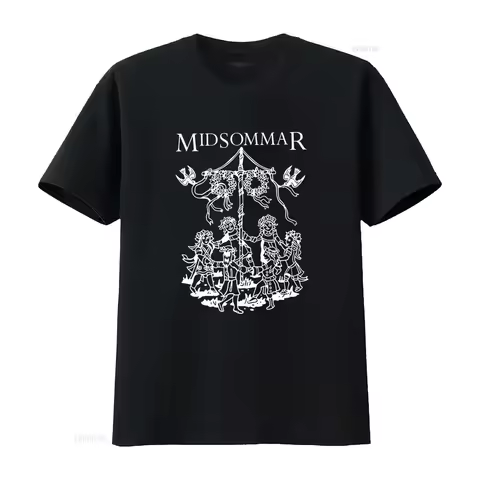 Midsommar Folk Horror Movie T Shirt Ari Aster A24 Design Full Sizes S 5XL BE2342 vintage Washed Stre